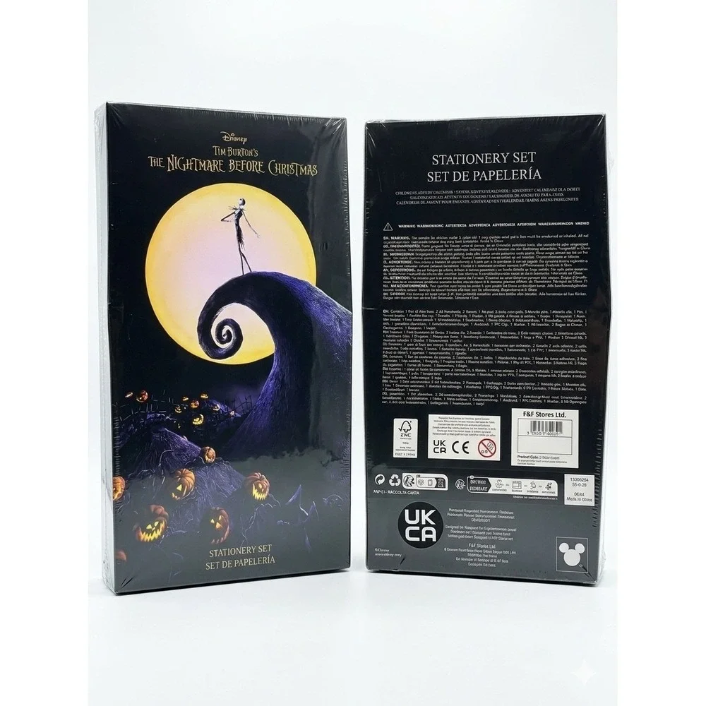 NIB! Disney Nightmare Before Christmas Stationery Set‎ Jack Skellington Coffin